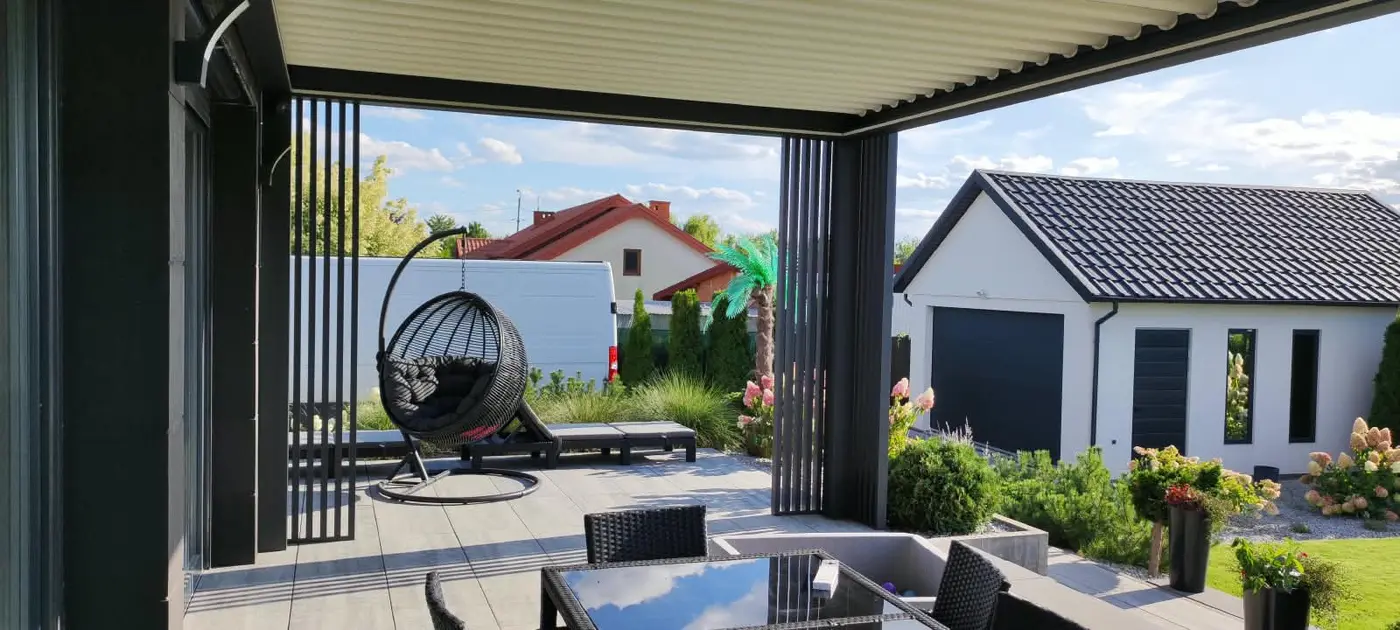 Pergola aluminiowa KAMET — realizacja 02