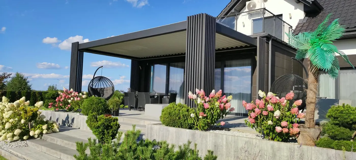 Pergola aluminiowa KAMET — realizacja 05