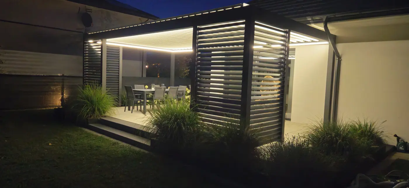 Pergola aluminiowa KAMET — realizacja 07