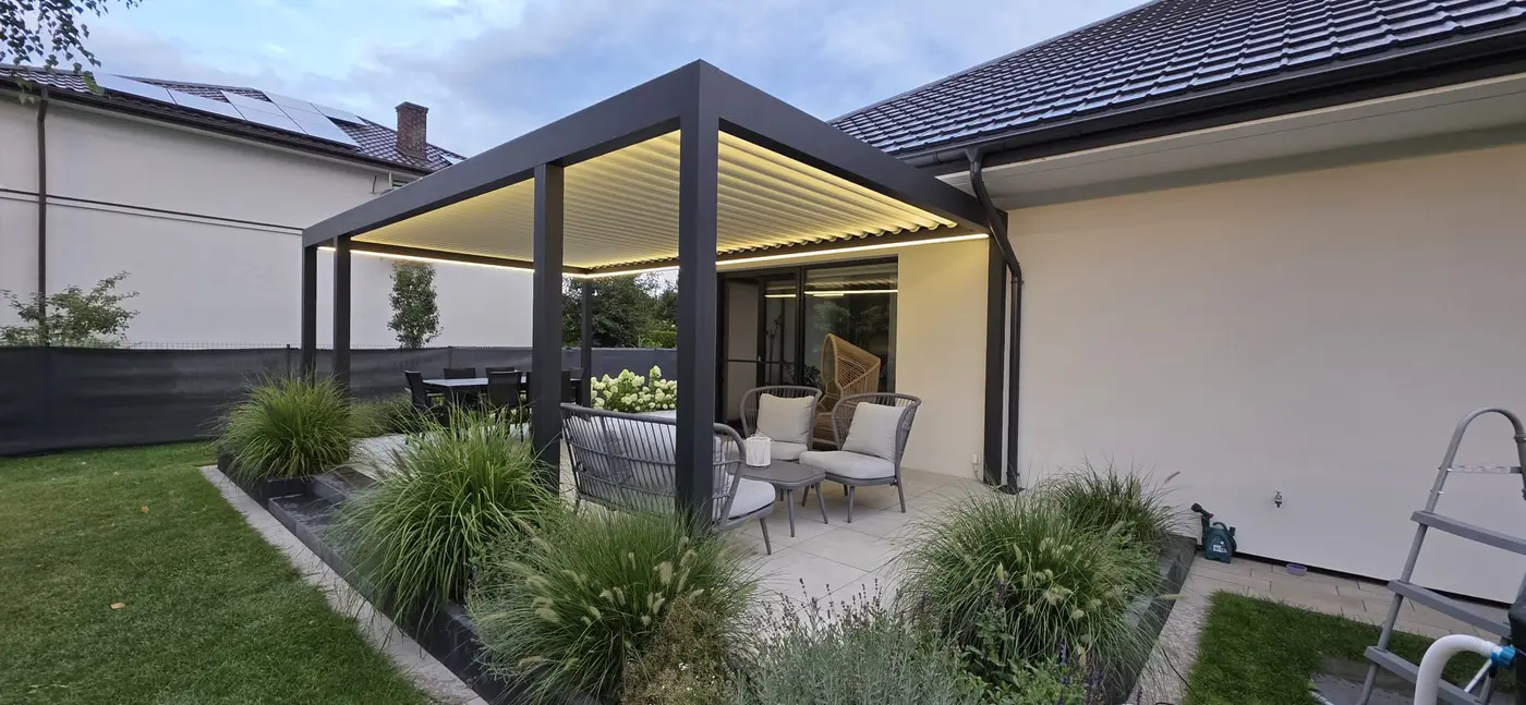 Pergola aluminiowa KAMET — realizacja 11