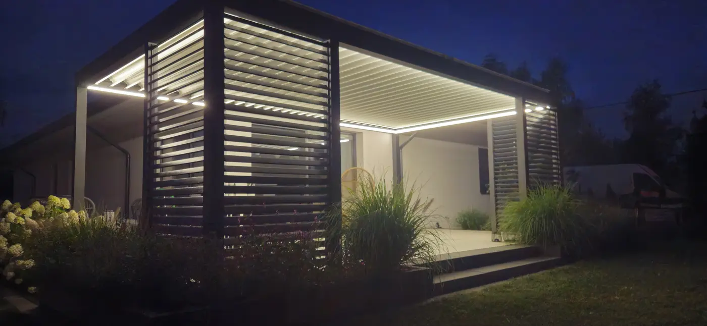 Pergola aluminiowa KAMET — realizacja 12